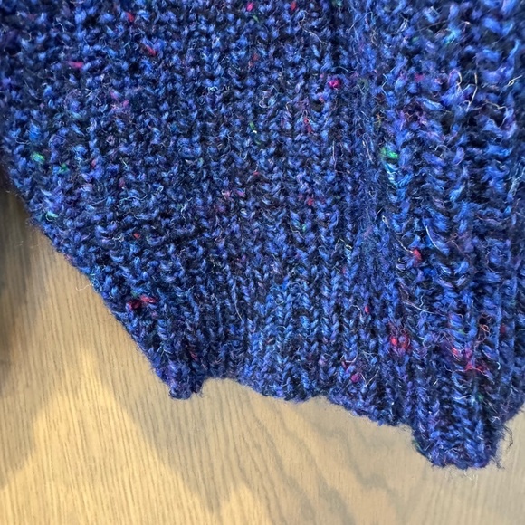 Vintage Blueprint Wool Blend Button Front Cardigan with Pockets / Large - Picture 10 of 13